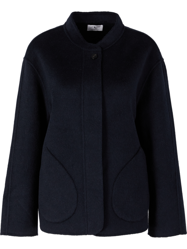 'The One' Blue Melange Wool and Cashmere Jacket
