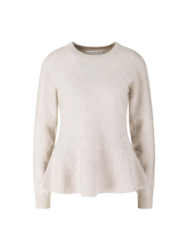 Gebürsteter Cashmere-Pullover 'Kaylin' Kitt