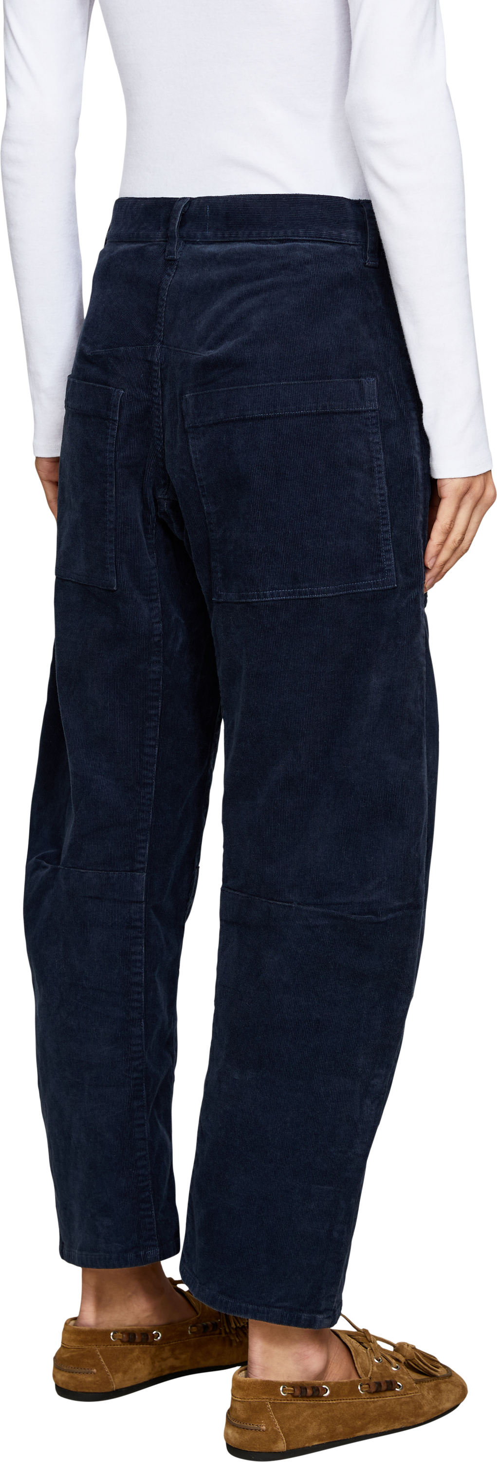 NILI LOTAN Cordhose 'Shon' Marineblau, Rückansicht – UNGER.DE