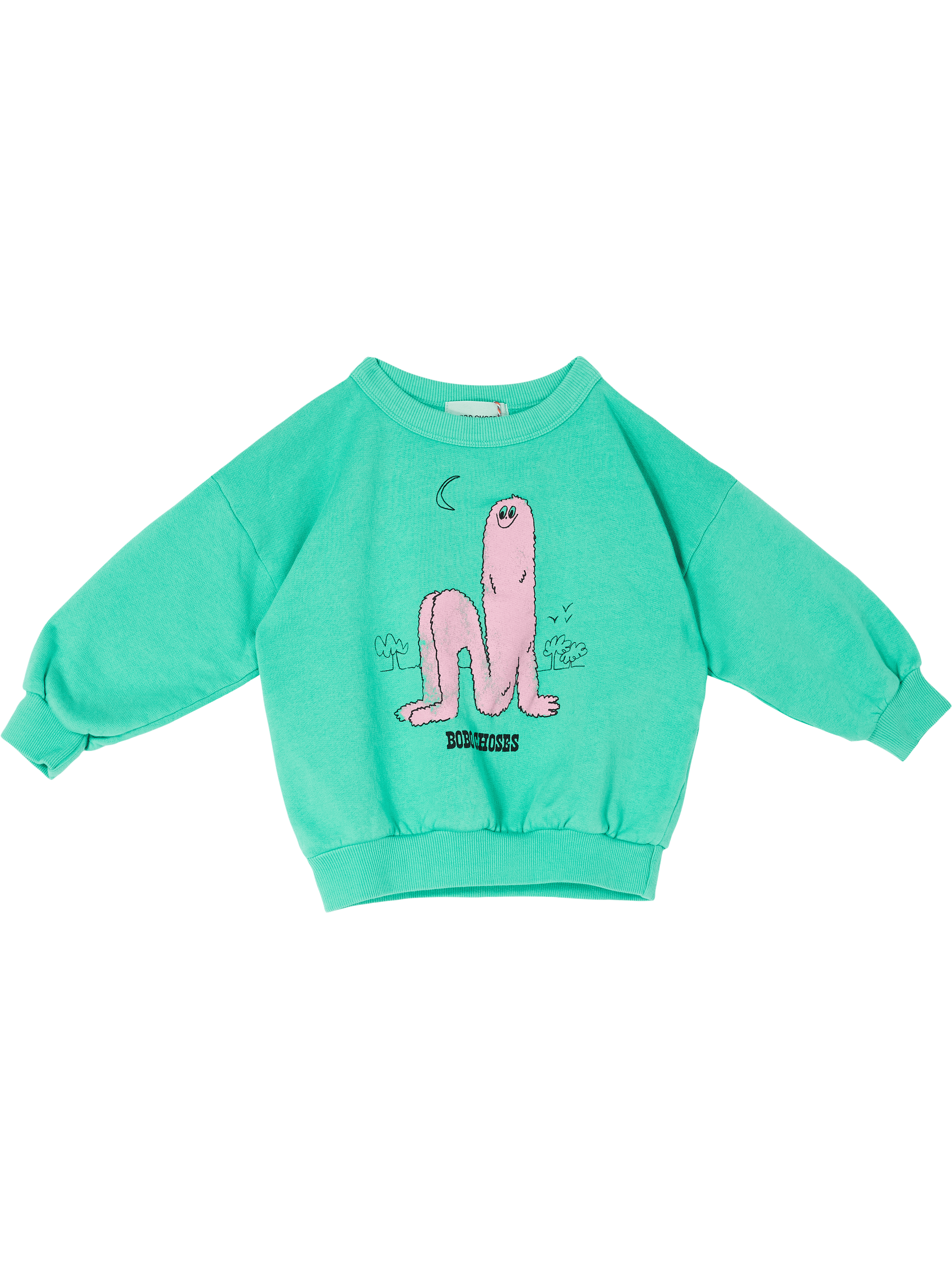Bobo Choses 'Long Puff' Sweatshirt – Green, Product view – UNGER.DE