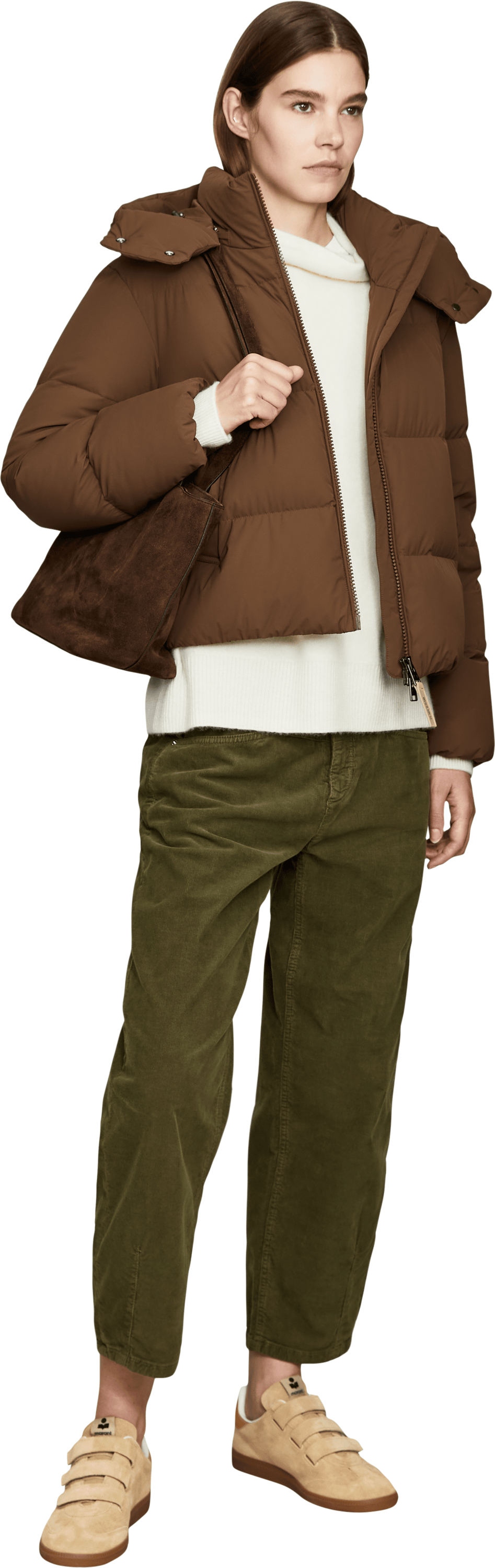 Woolrich Daunenjacke 'Madison' Braun, Modelansicht – UNGER.DE