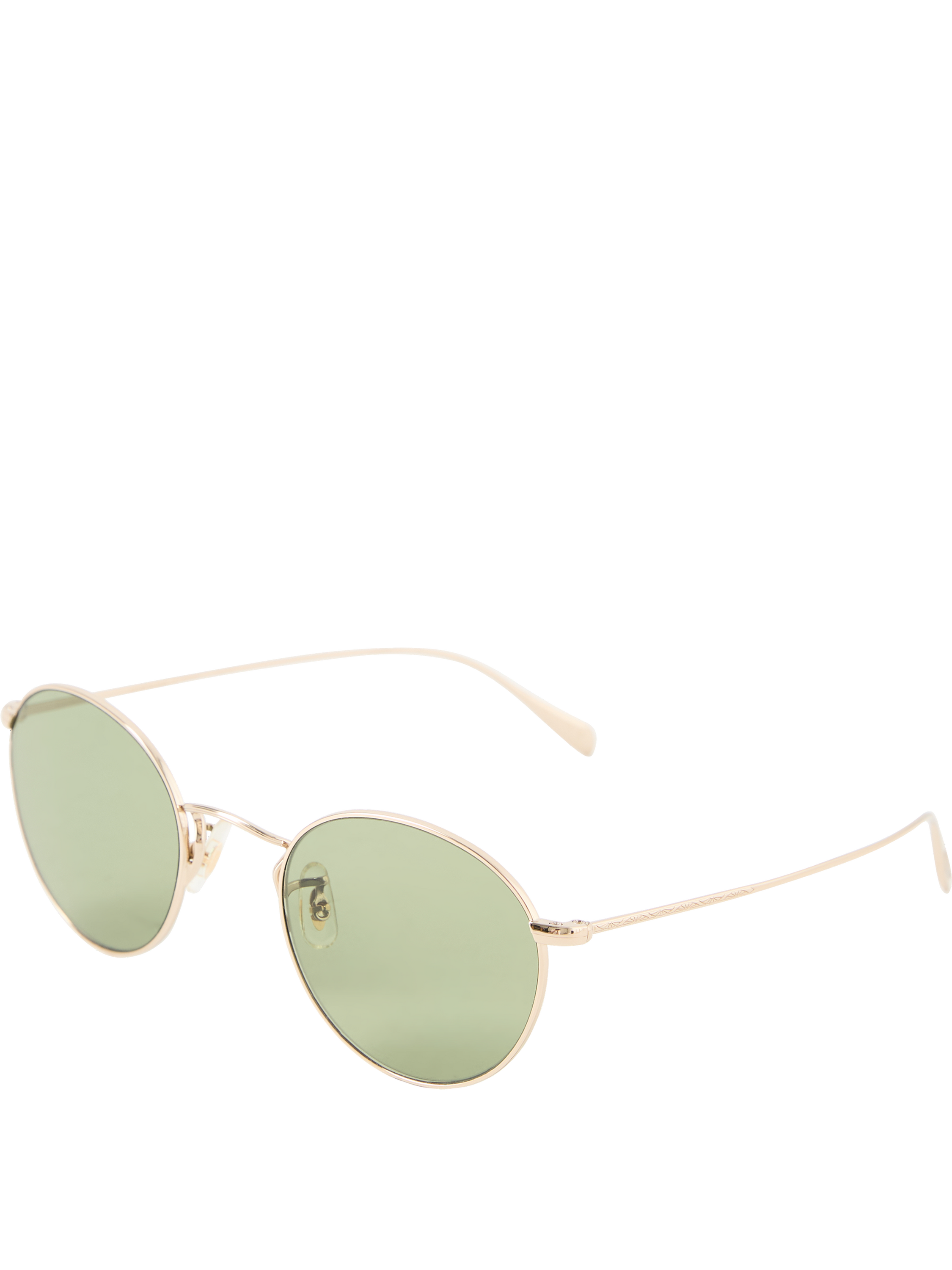 Oliver Peoples Sonnenbrille 'Coleridge Sun' Grün/Gold, Produktansicht – UNGER.DE