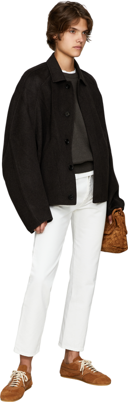 'Veira' Dark Fern cashmere jumper