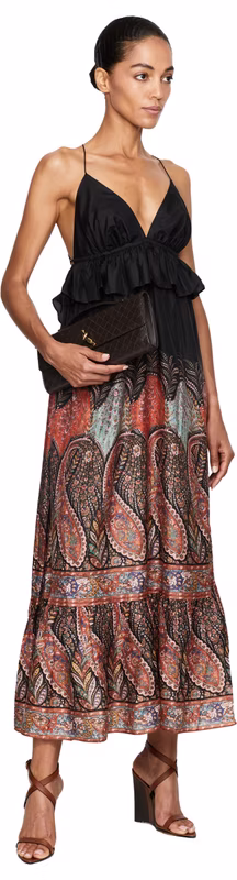 Seidenkleid 'Rhiannon' Schwarz