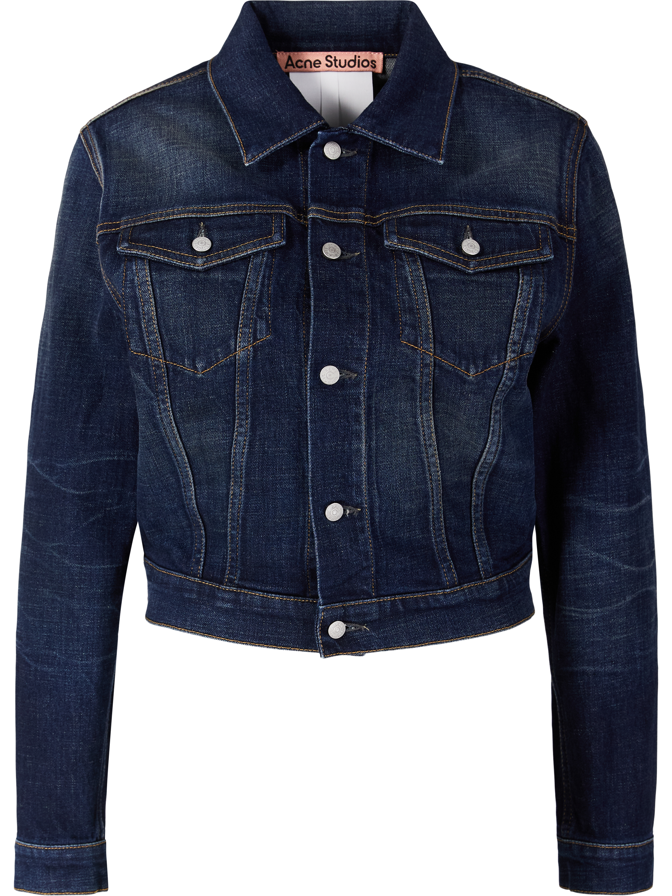 Acne Studios Jacke aus Raw-Denim Dunkelblau, Produktansicht – UNGER.DE