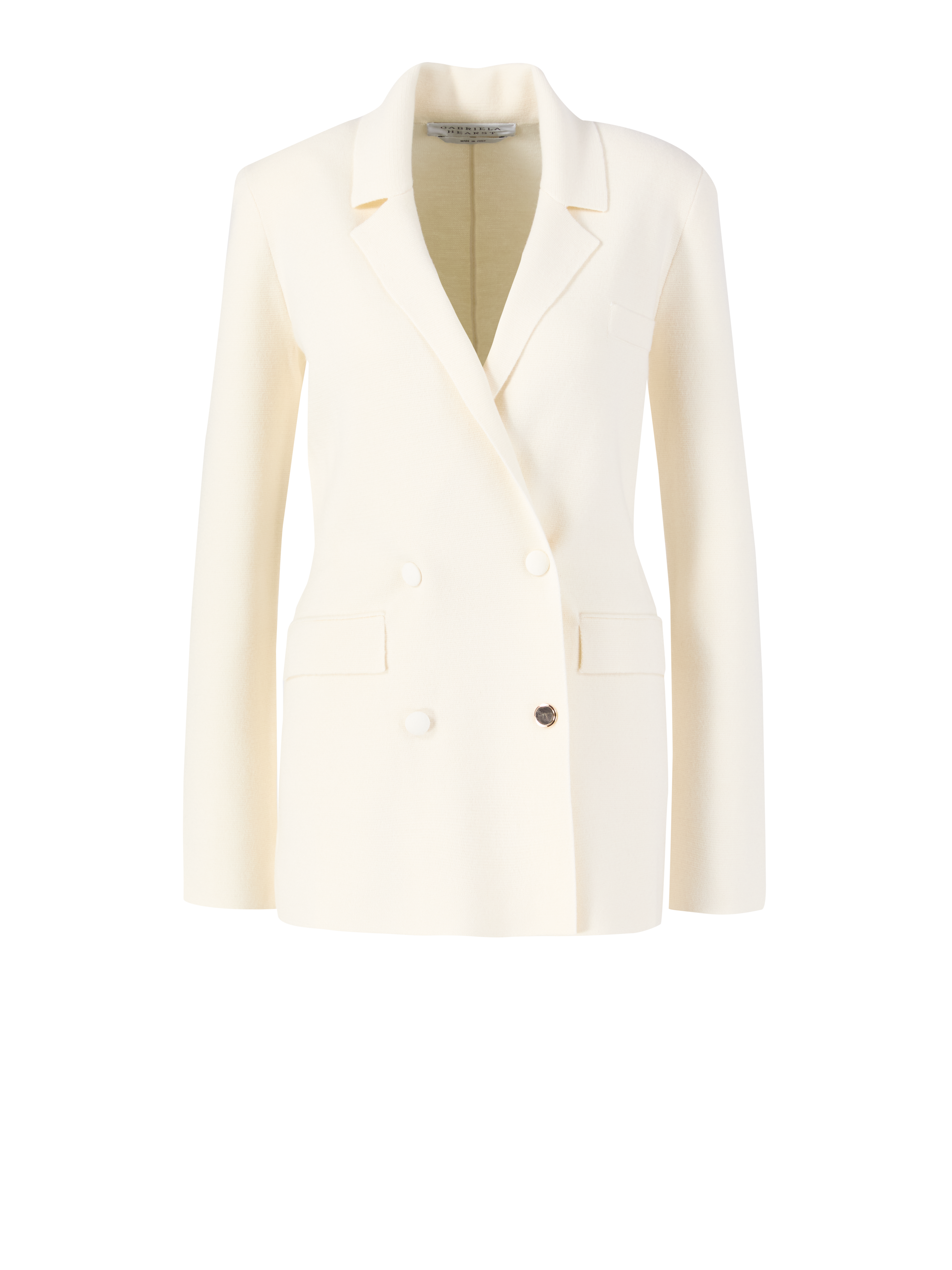 Double-breasted wool blazer 'Bowen' cream