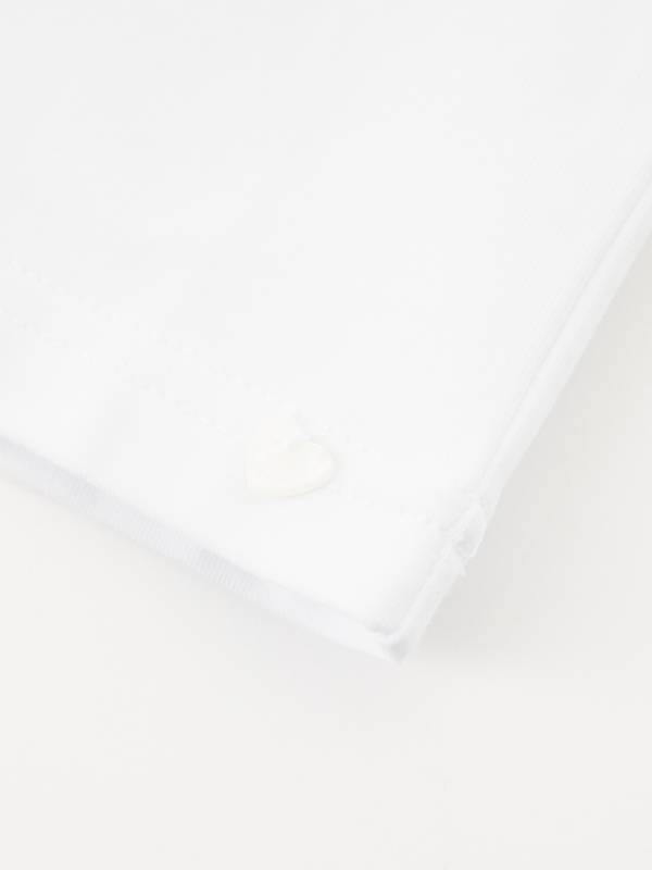 T-Shirt mit englischer Stickerei Weiß