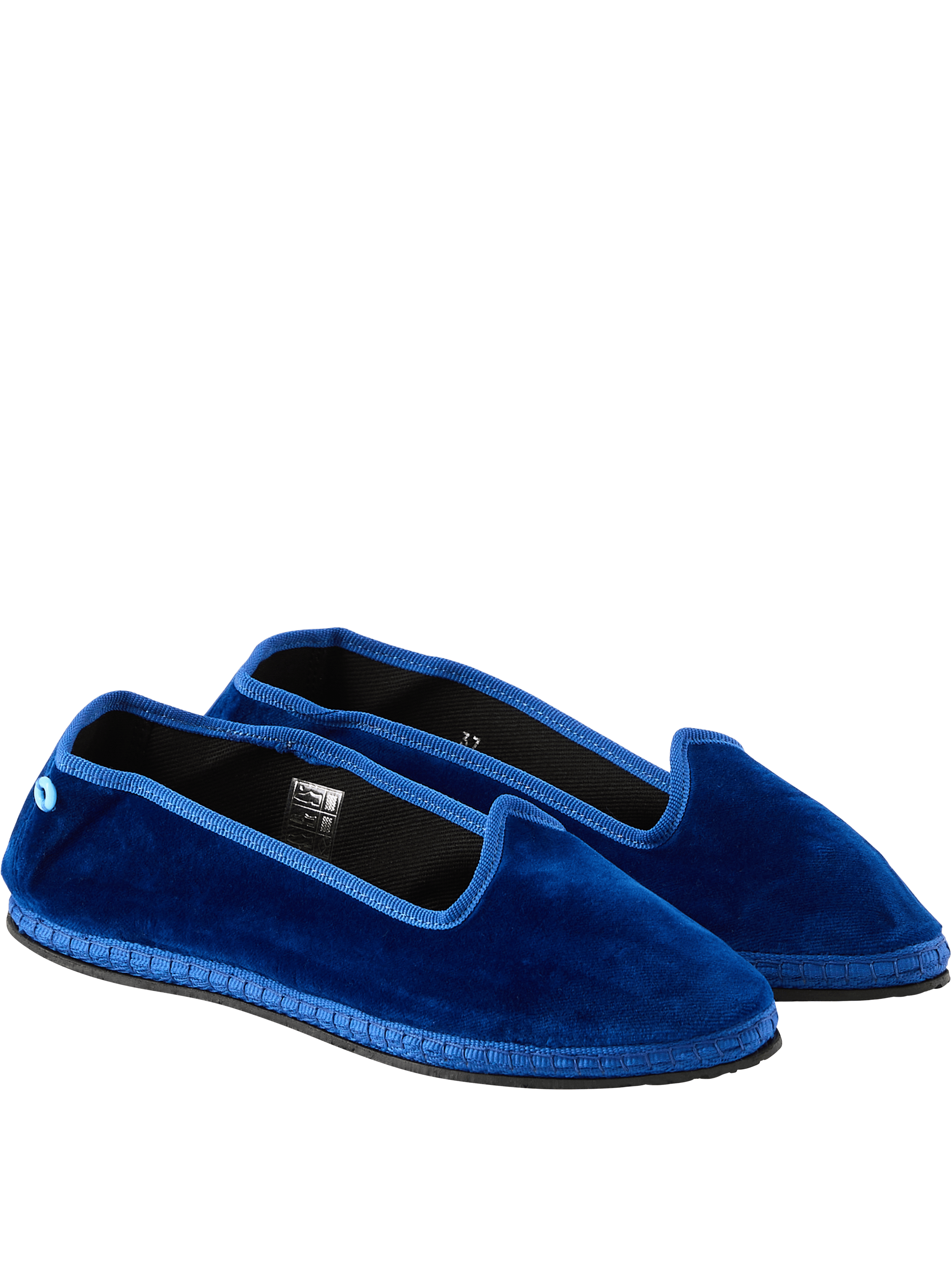 Piedàterre Venezia Slipper 'Brosky' Blu Cobalto, Rückansicht – UNGER.DE