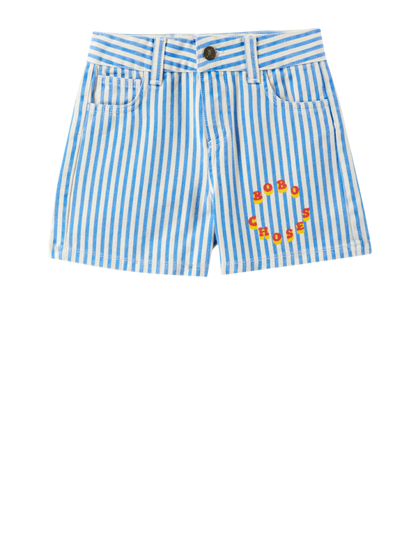 Gestreifte Shorts Blau