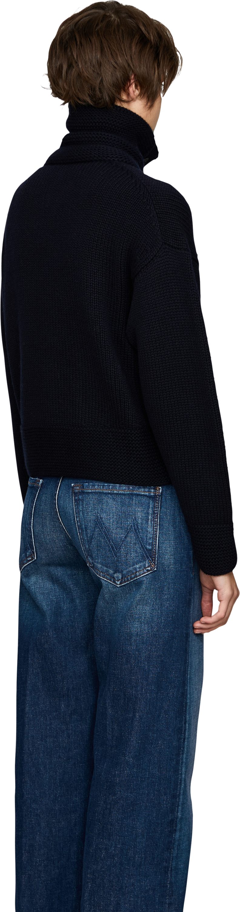 Iris von Arnim Cashmere-Strickjacke 'Pemira' Navy, Back view – UNGER.DE