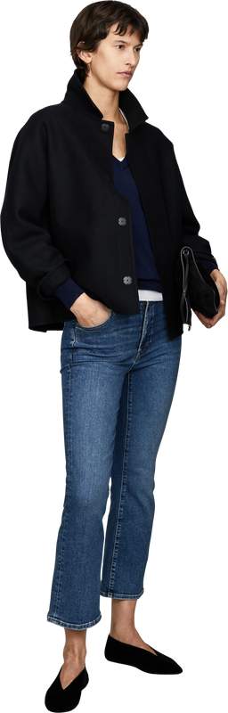 Cropped Jeans 'The Reboot' Mittelblau