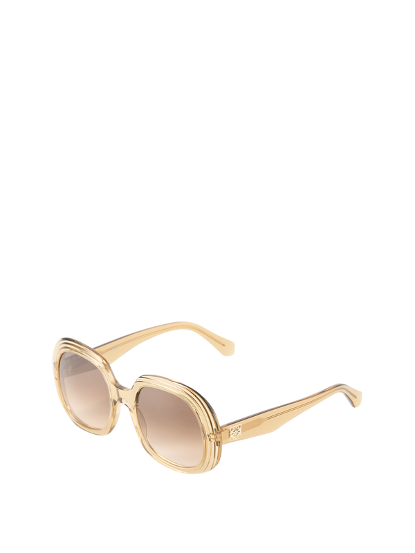 Sonnenbrille 'Square Steps' Olivgrün