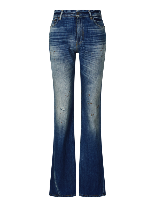 Boot-Cut Jeans Mittelblau