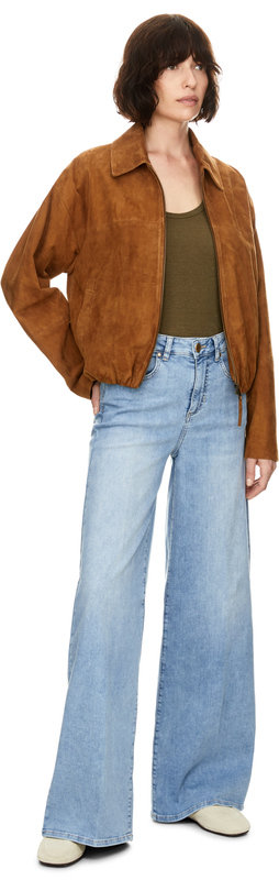 Flared-Cut Jeans 'Maury' Hellblau