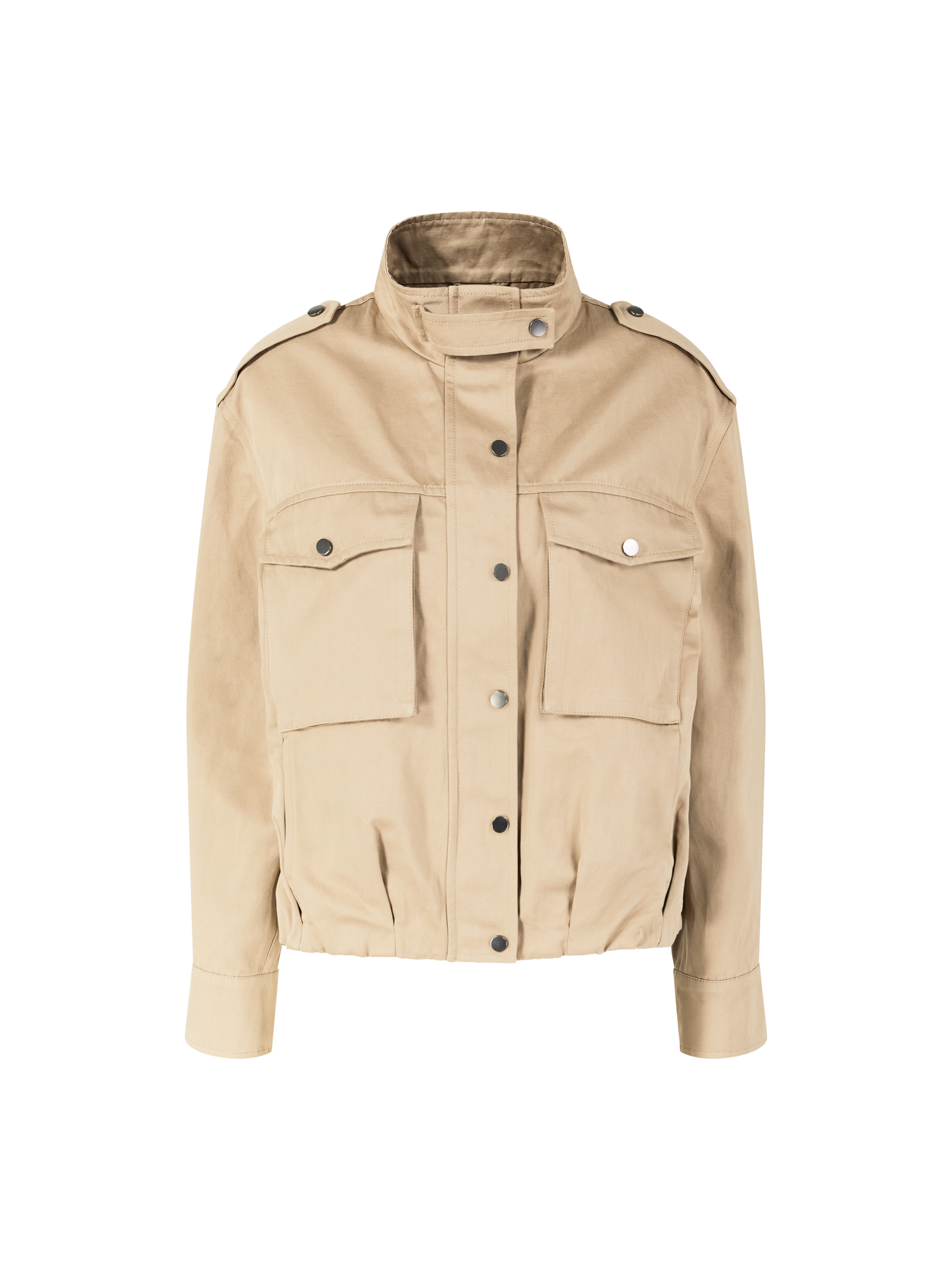 Blousonjacke mit Brusttaschen Beige
