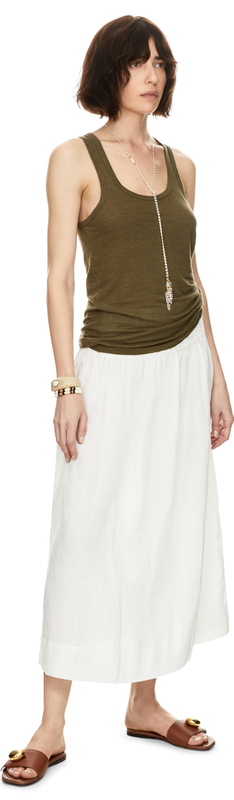 Leinenrock 'Alessa' Weiß