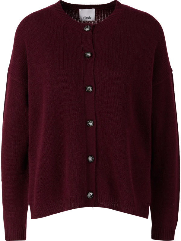 Bordeaux cashmere cardigan