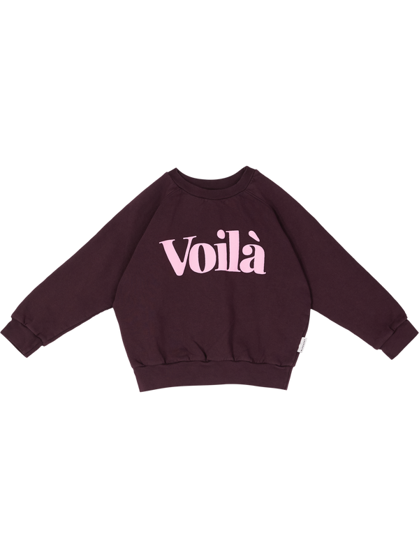 Sweatshirt 'Voila' Violett