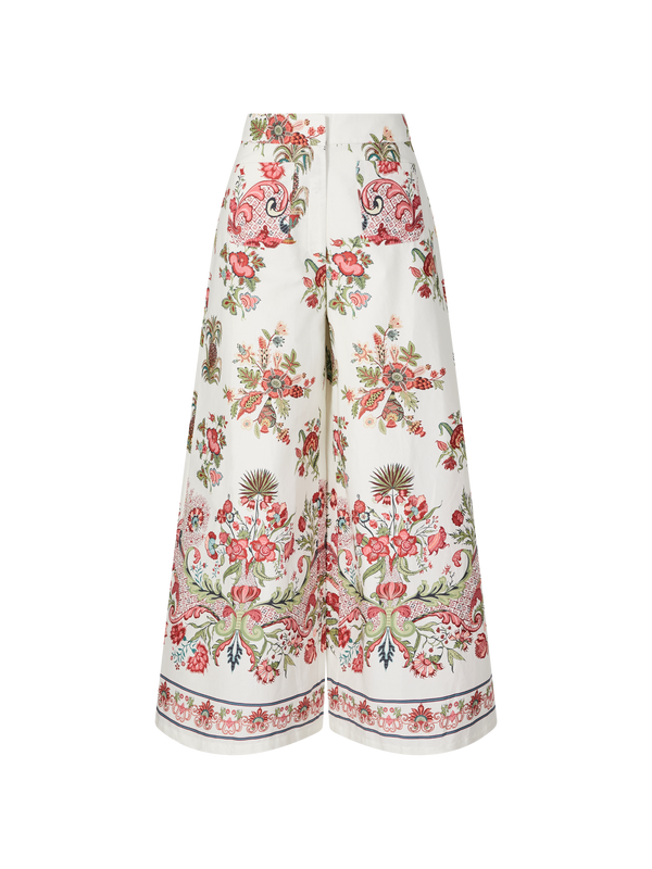 Florale Hose 'Adele' Rot