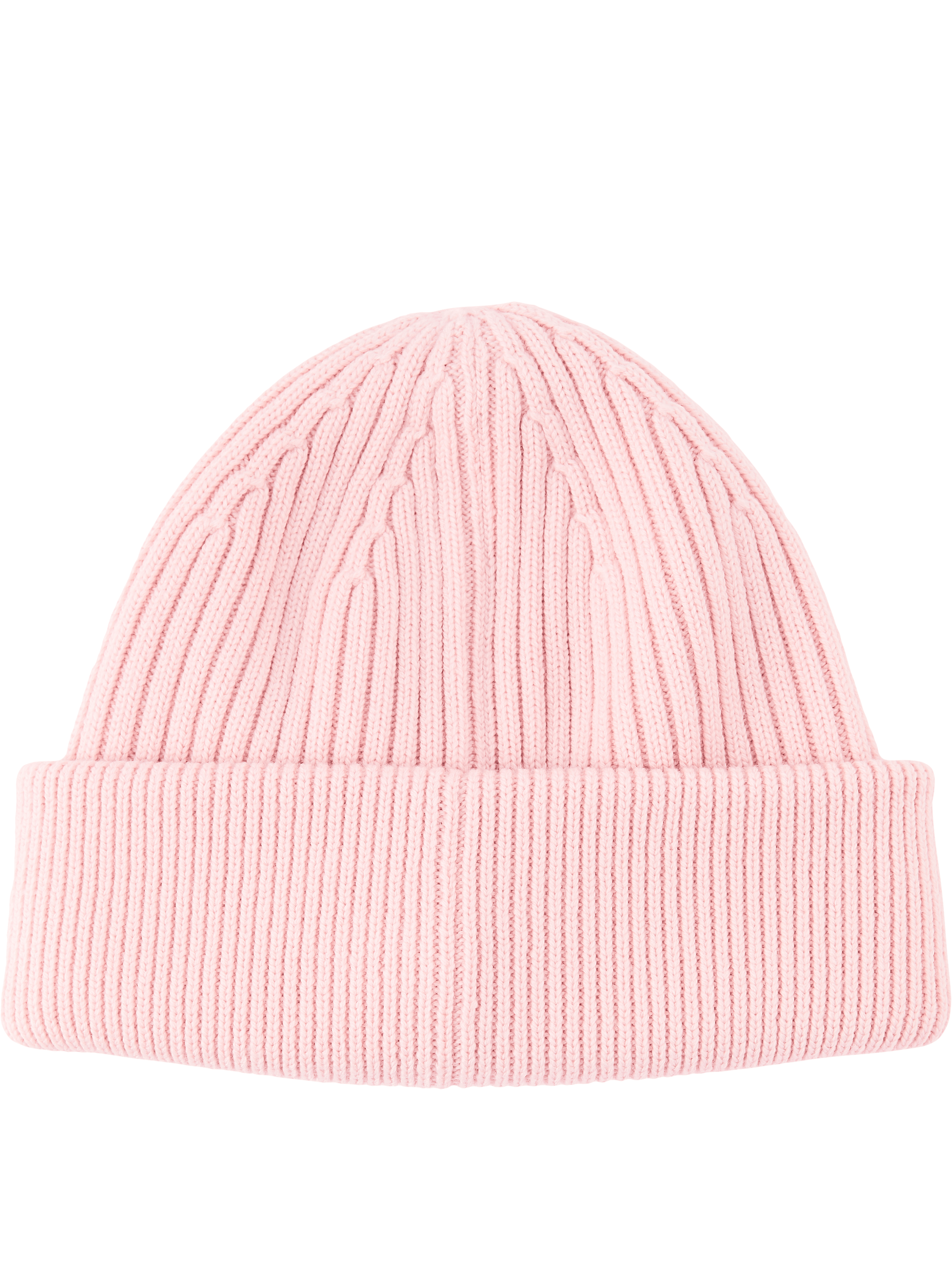 LOEWE Beanie-Mütze aus Wolle mit LOEWE-Stickerei Rosé, Frontansicht – UNGER.DE