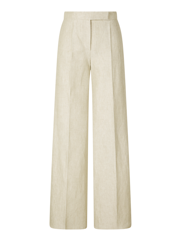 Weite Leinenhose 'Ginnico' Beige
