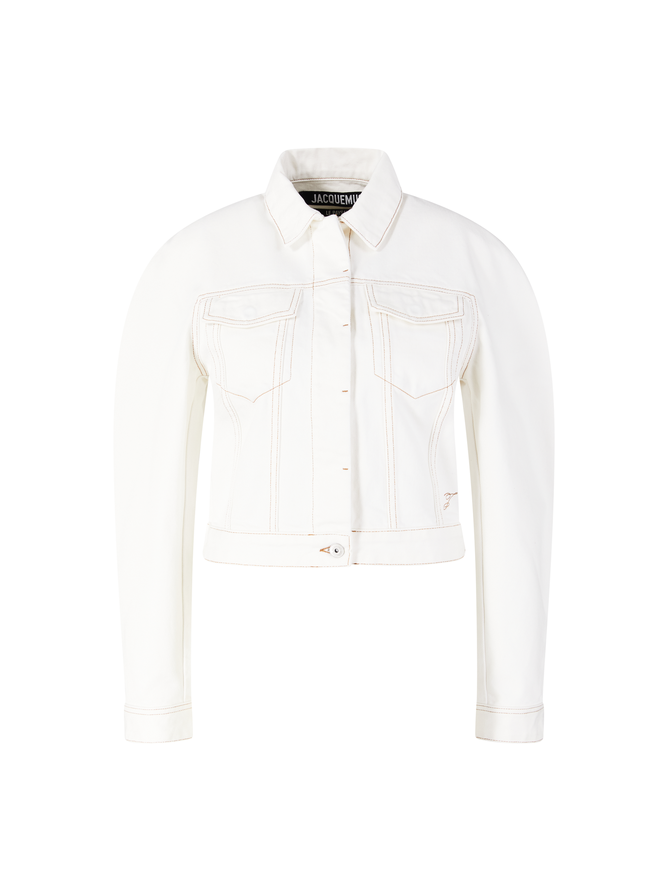 Gebogene Jeansjacke 'La Veste De Nimes' Crème