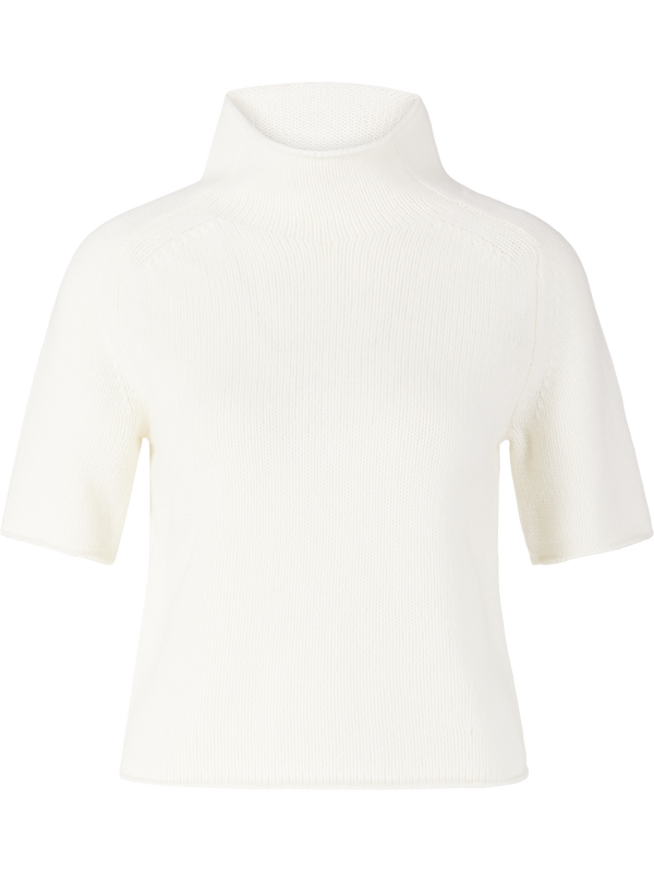 Kurzärmeliger Cashmere-Pullover 'Fride' Cream