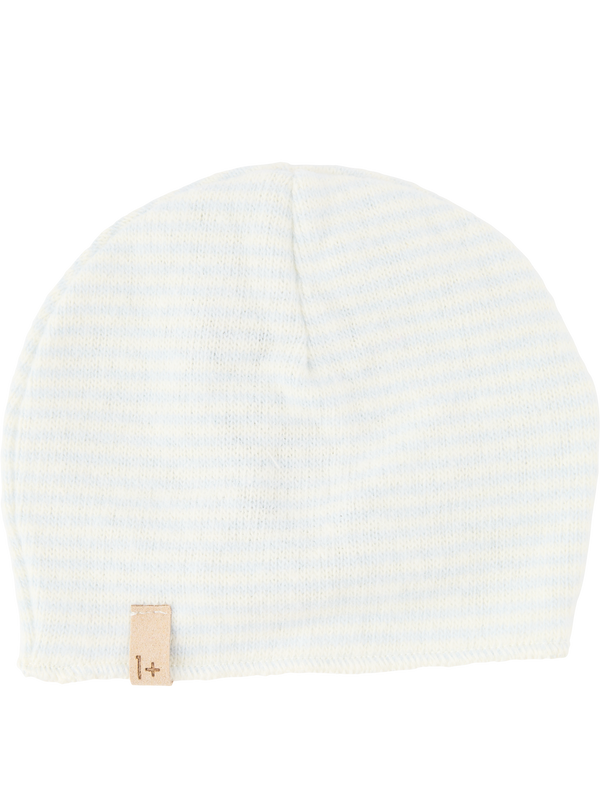 'Honore' striped beanie blue/cream