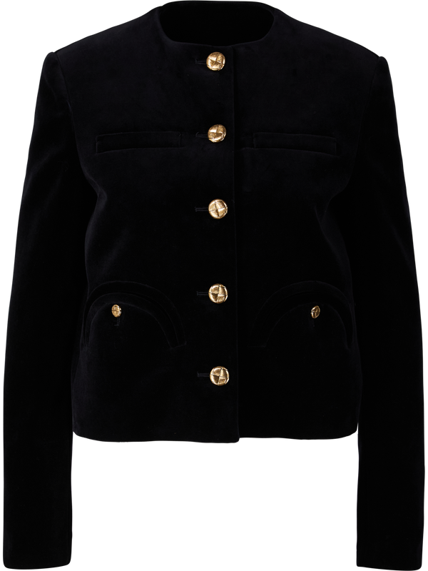 Samtiger Bolero 'Jealousy Shamo' Schwarz