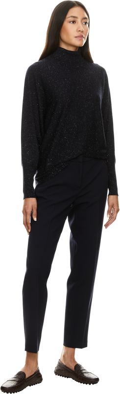 Stoffhose Marineblau