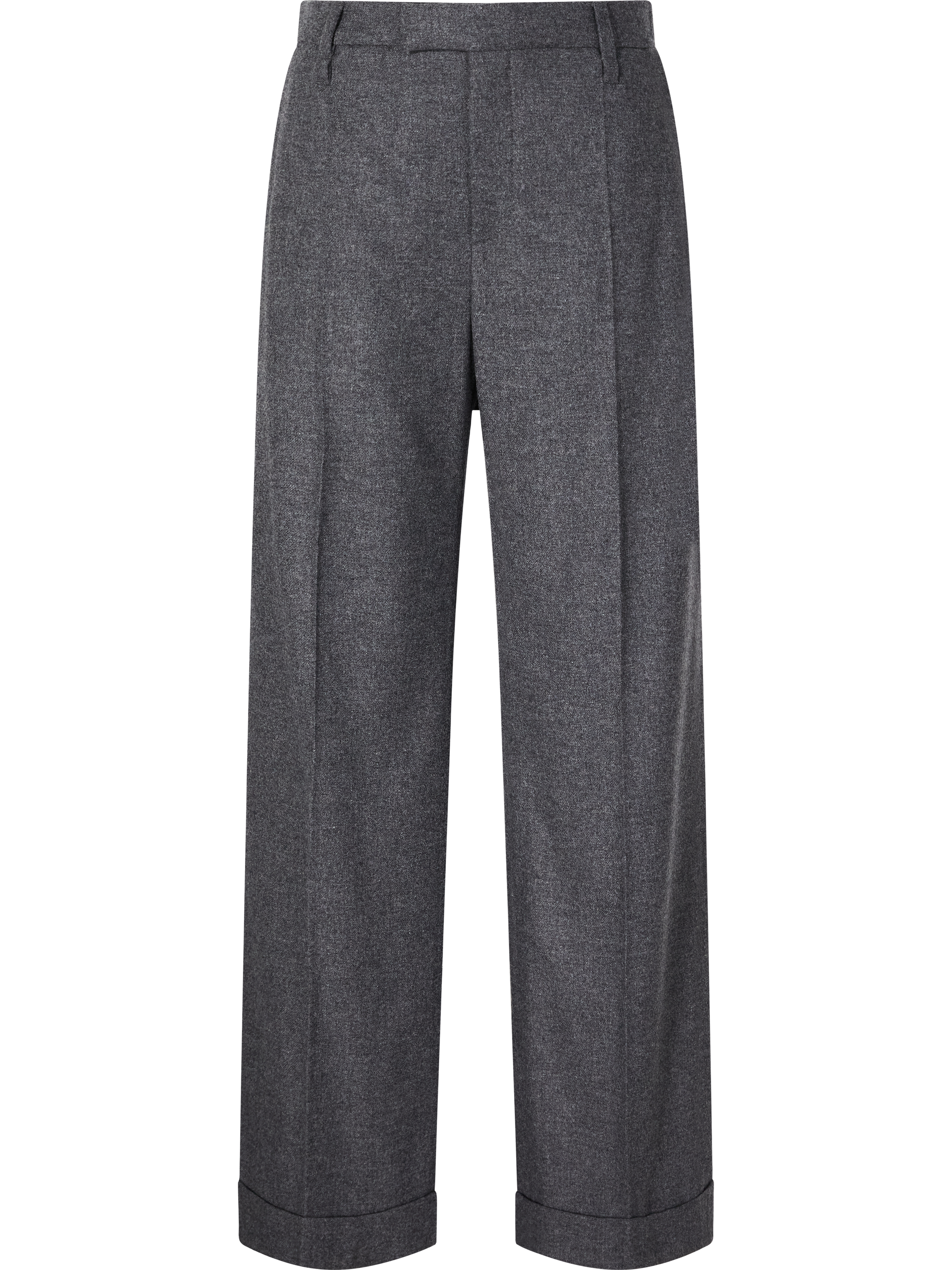 Hose aus Schurwolle und Cashmere Anthrazit