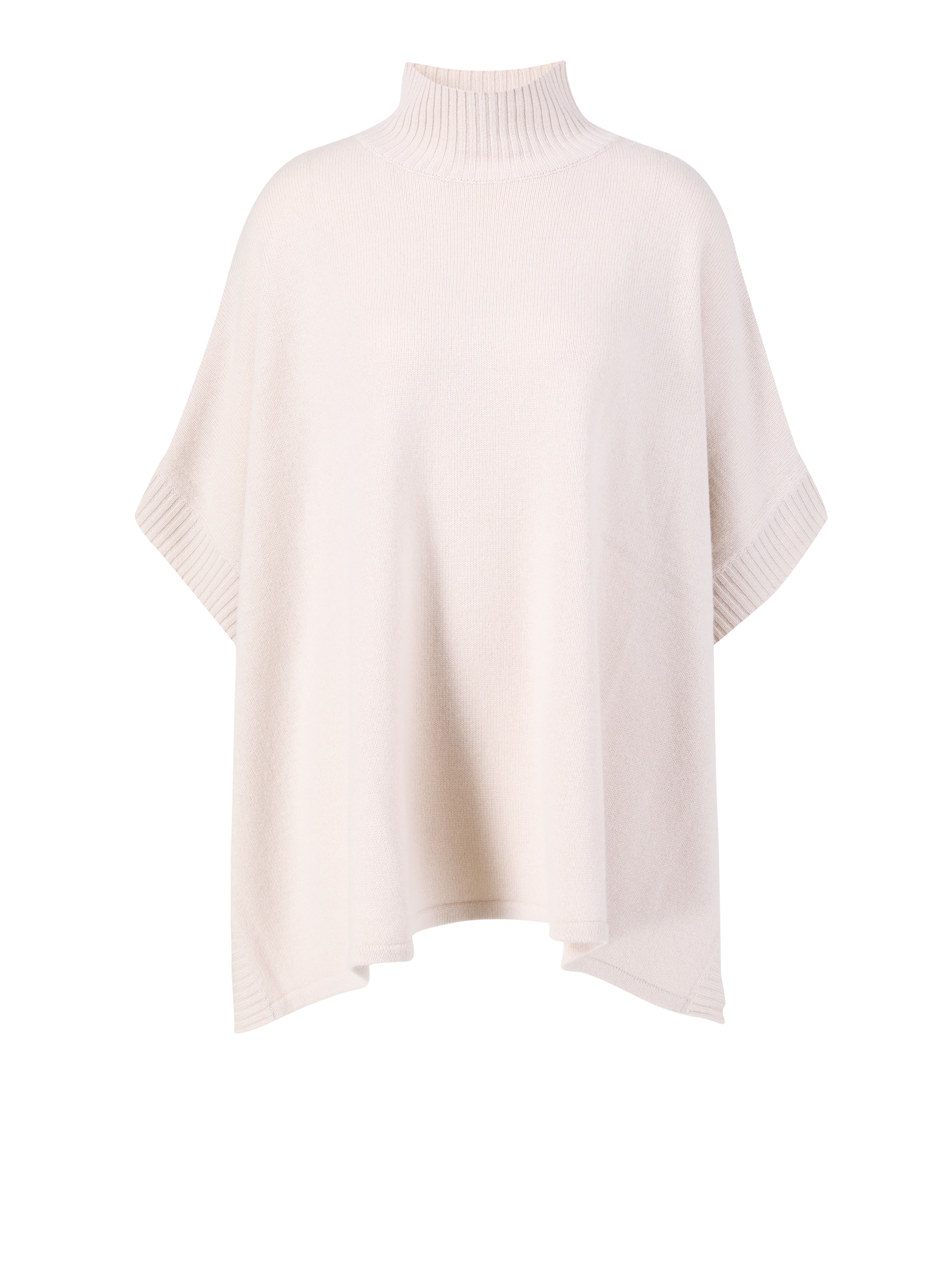 Woll-Cashmere-Poncho Beige