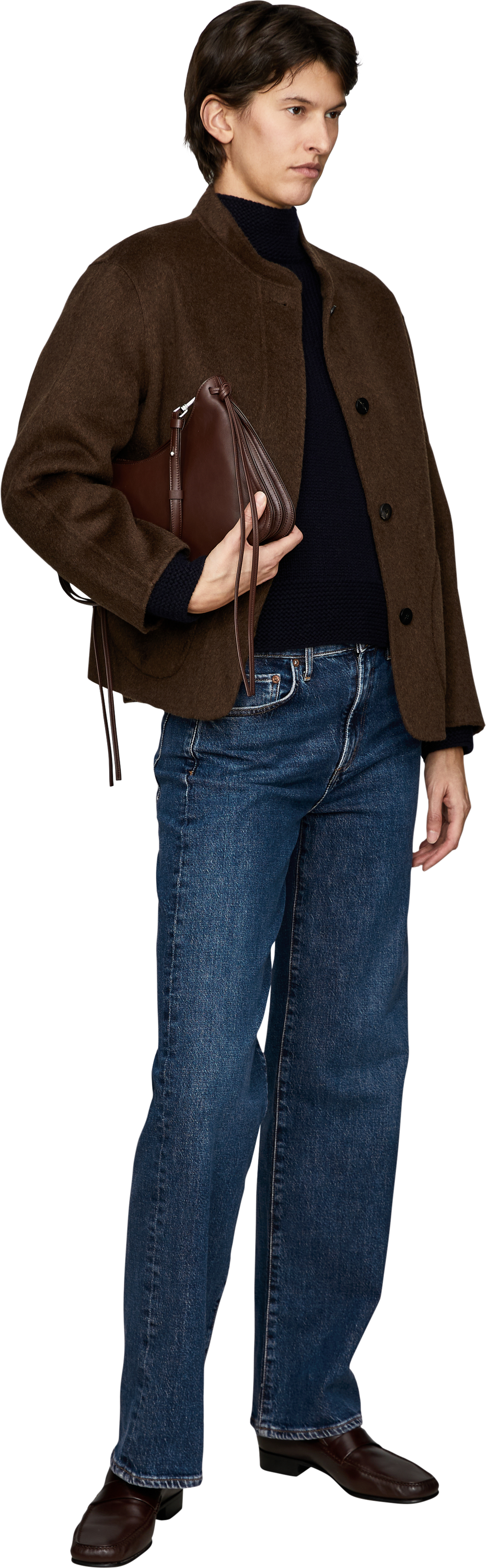 Iris von Arnim 'Paily' Navy Cashmere Jumper, Modelview – UNGER.DE