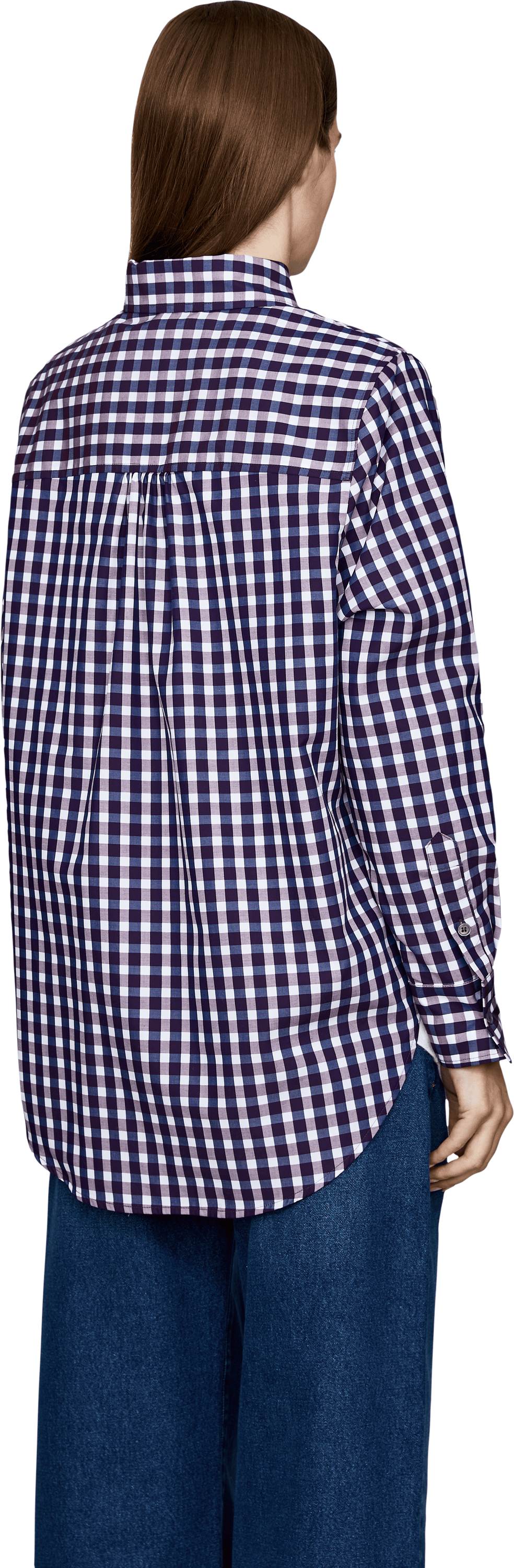 Robert Friedman Hemdbluse 'Mel' mit Karo-Muster Multi, Rückansicht – UNGER.DE