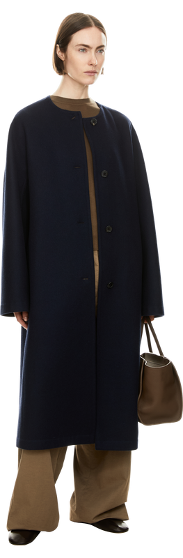 Cashmere-Mantel 'Aros' Marineblau