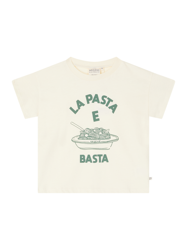 T-Shirt 'Pasta e Basta' Olivgrün