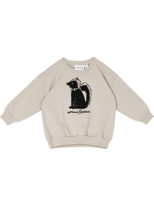 'Skunk' round-neck sweatshirt, grey