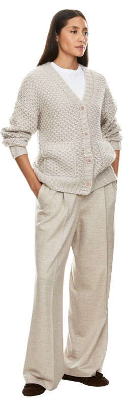 'Avelaura' cashmere and silk cardigan by Kitt