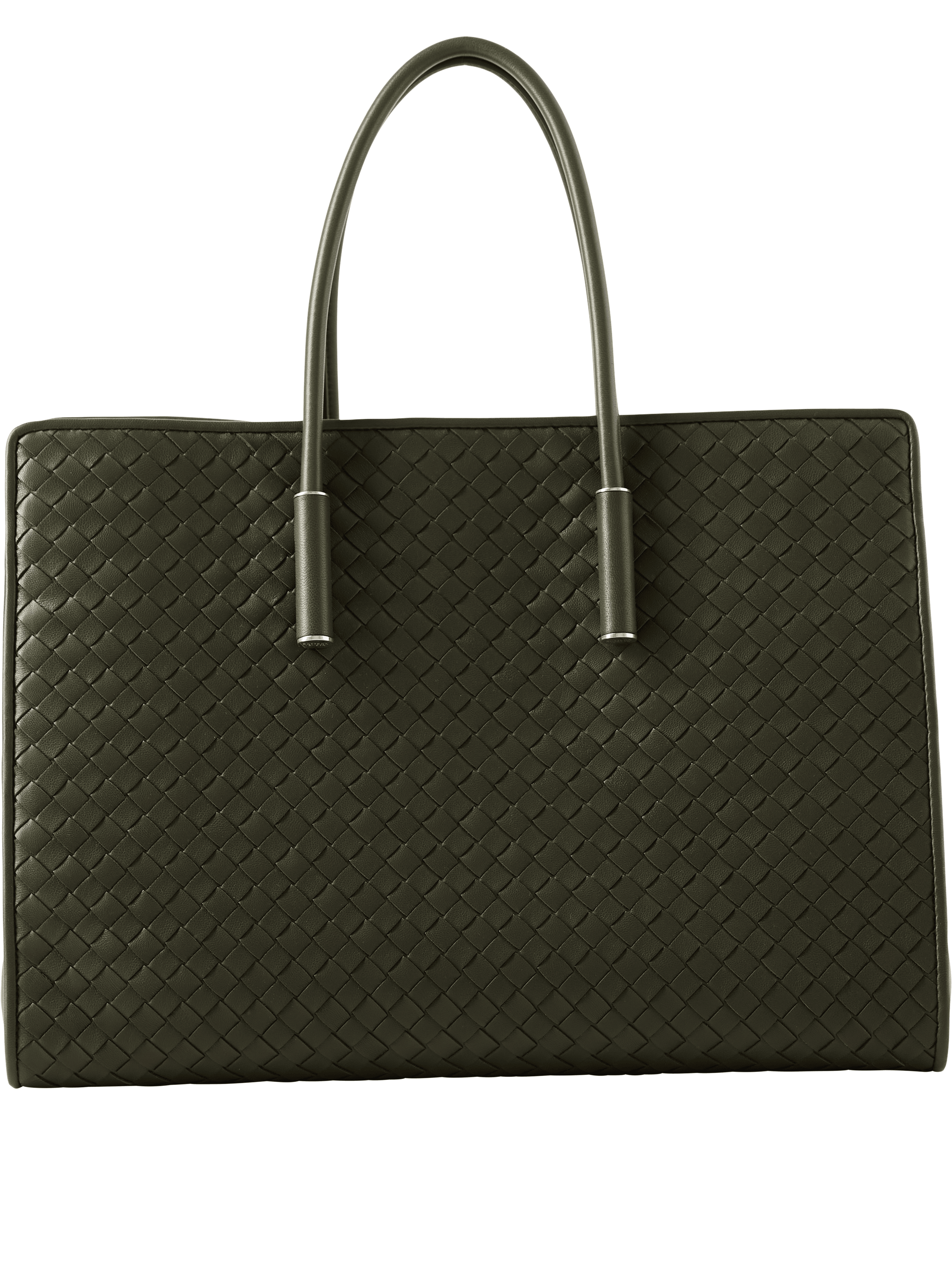 Bottega Veneta 'Barbara Medium' handbag in Bark Green, Back view – UNGER.DE