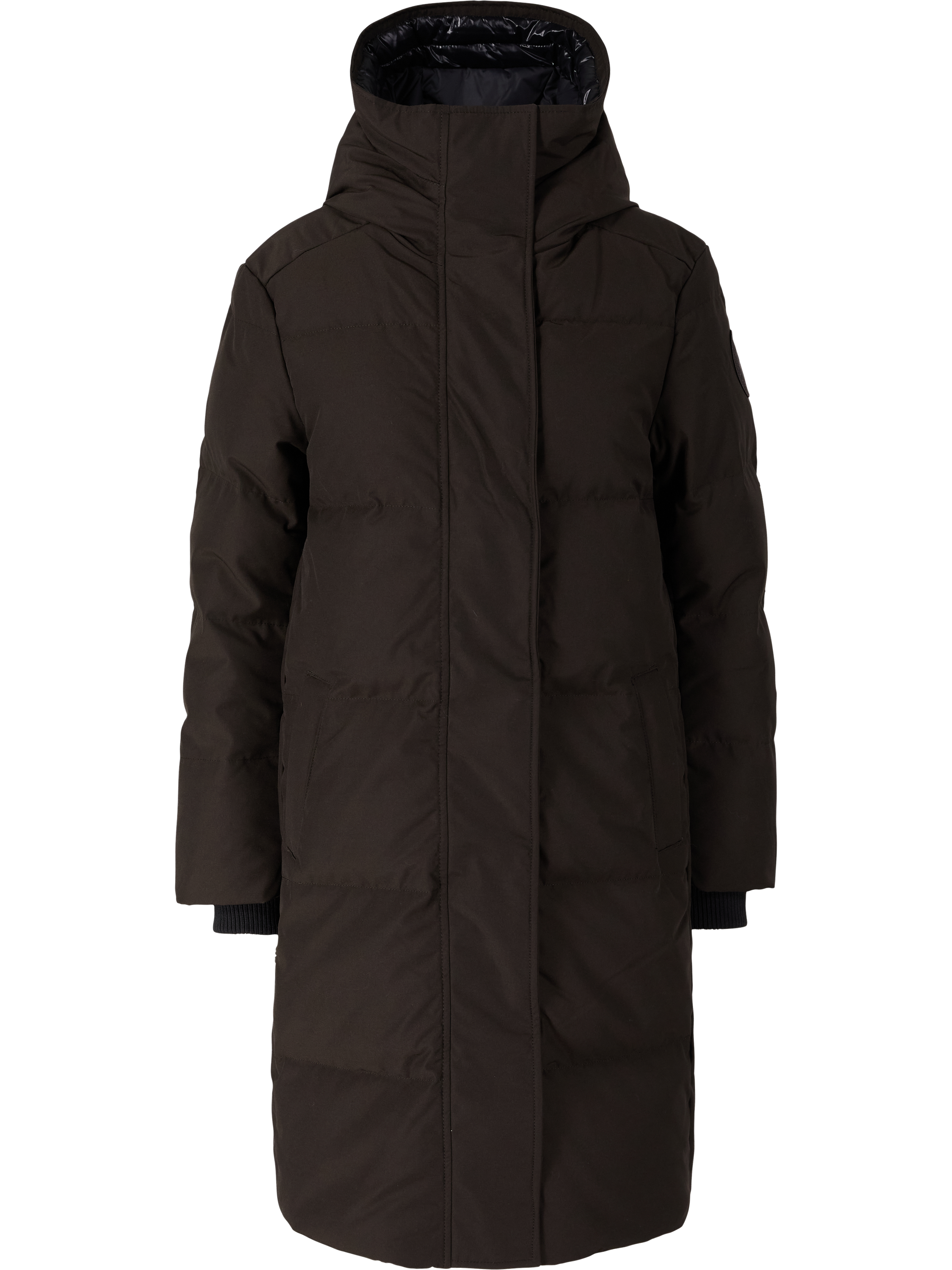 Canada Goose 'Louise' hooded down coat, dark brown, Product view – UNGER.DE