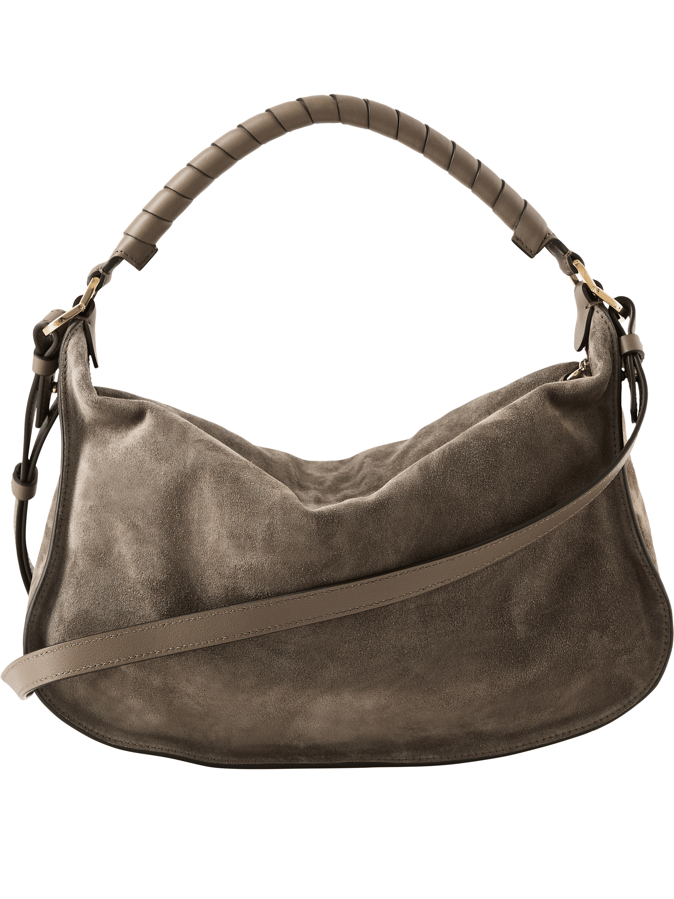 Chloé Handtasche 'Marcie Small' Nickel Grey, Rückansicht – UNGER.DE