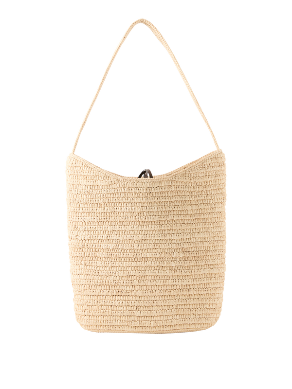 Schultertasche 'Alma' aus Raffia Natural