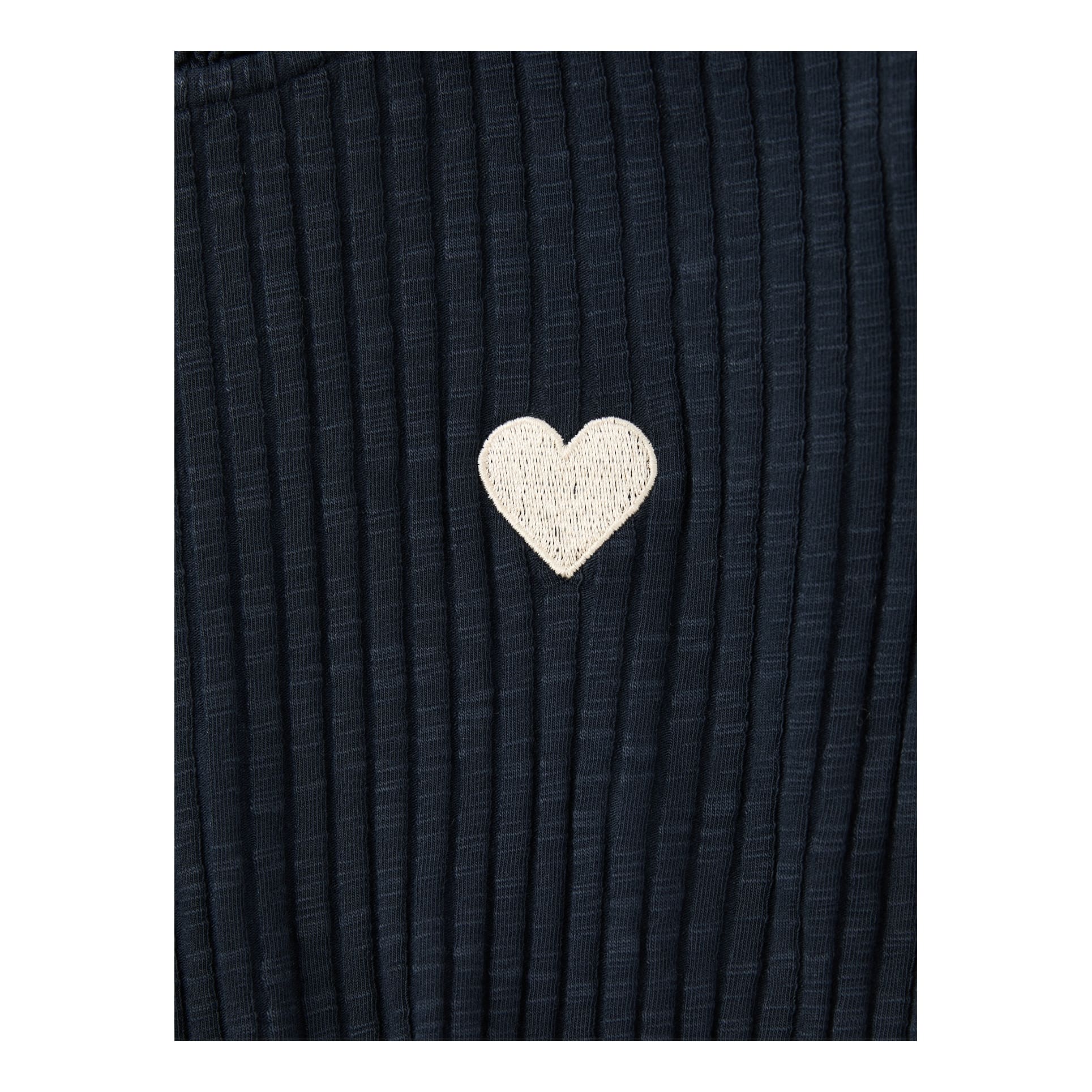 Mipounet 'Charlotte Flammé' long-sleeved shirt in navy blue, Front view – UNGER.DE