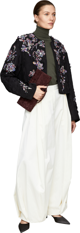 Cropped-Jacke 'Vonda' Schwarz