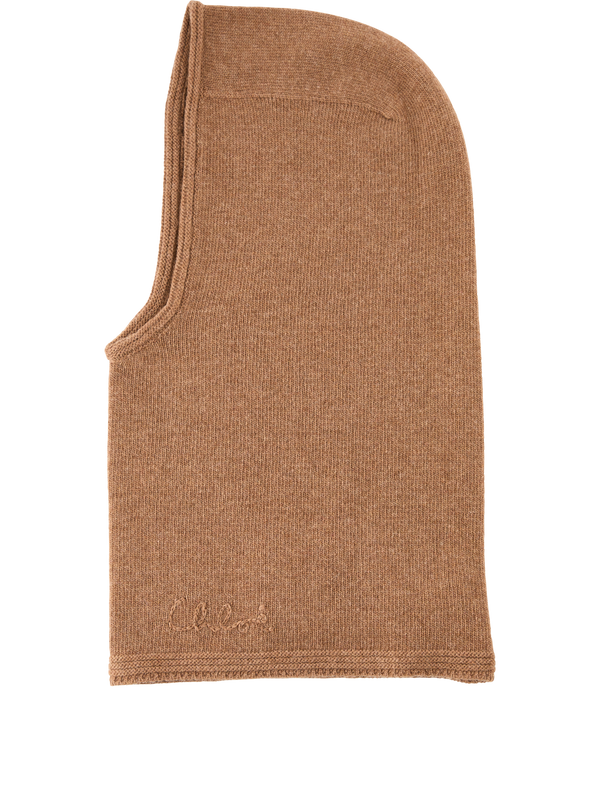 'Iconic' wool balaclava brown