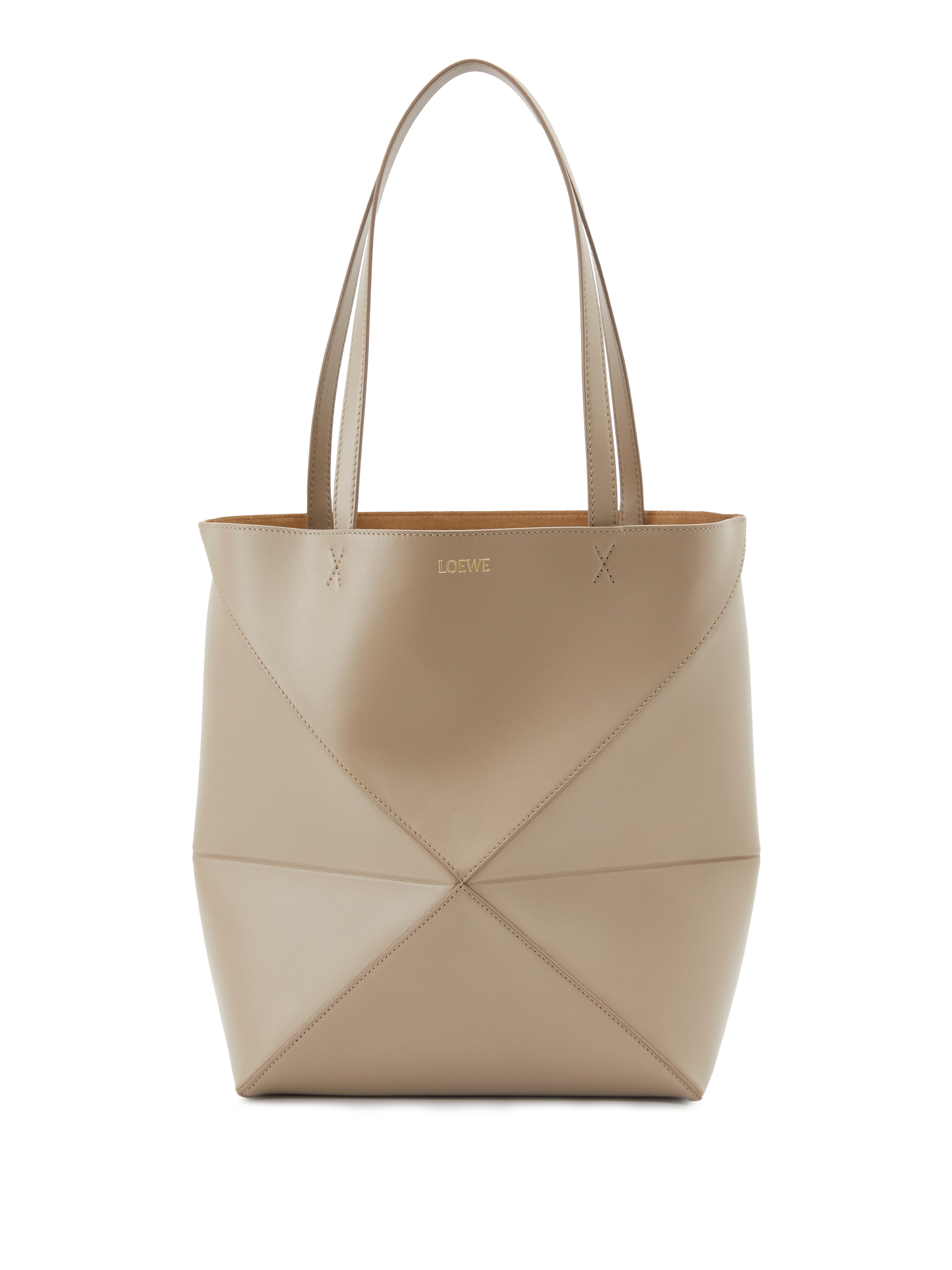 Handtasche 'Puzzle Fold Tote Medium' Sand