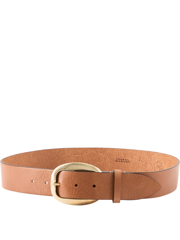 'Dara' Cognac Leather Belt