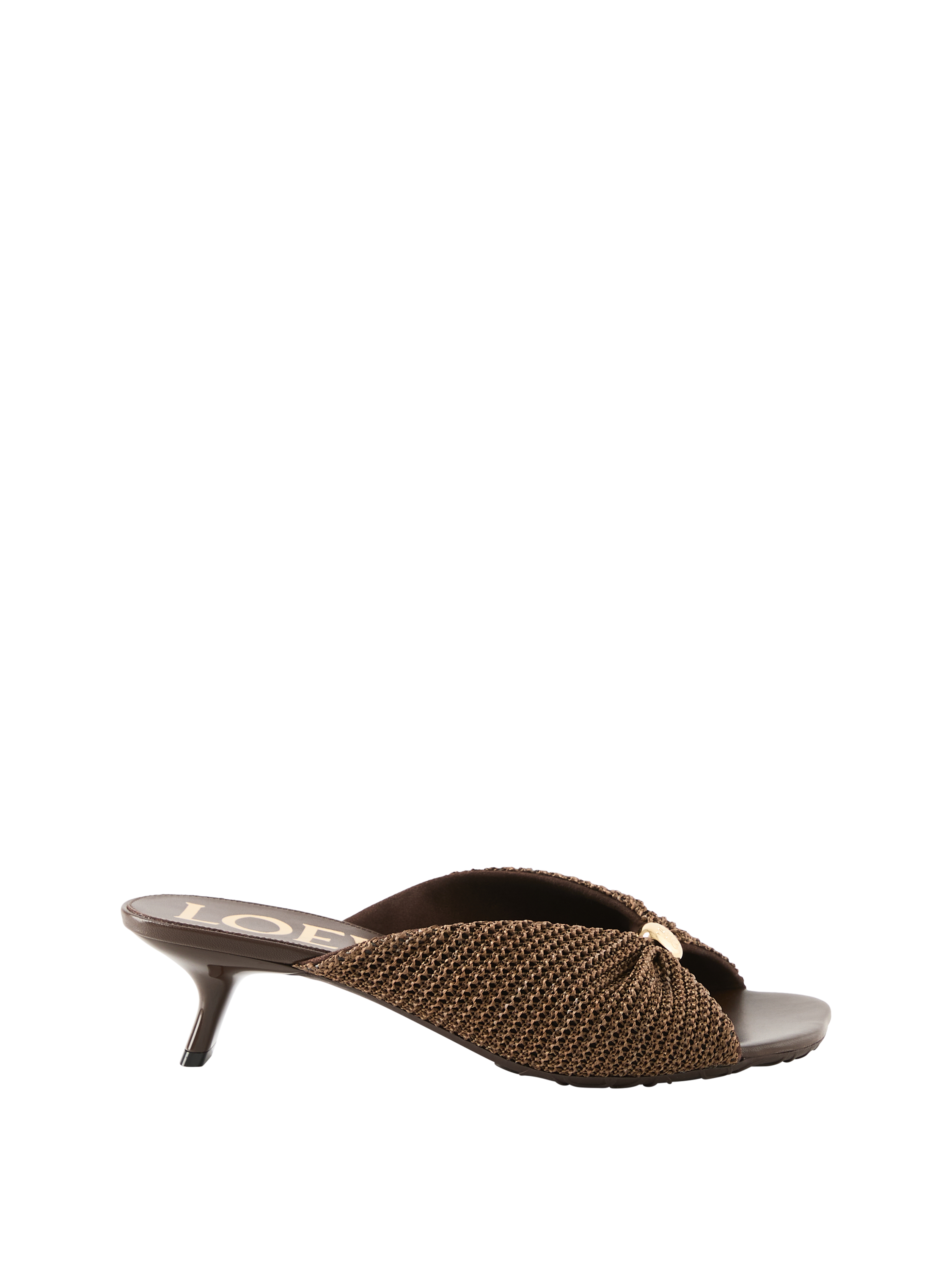 Sandaletten Paula's Ibiza 'Pebble Soft Slide 45' Dunkelbraun