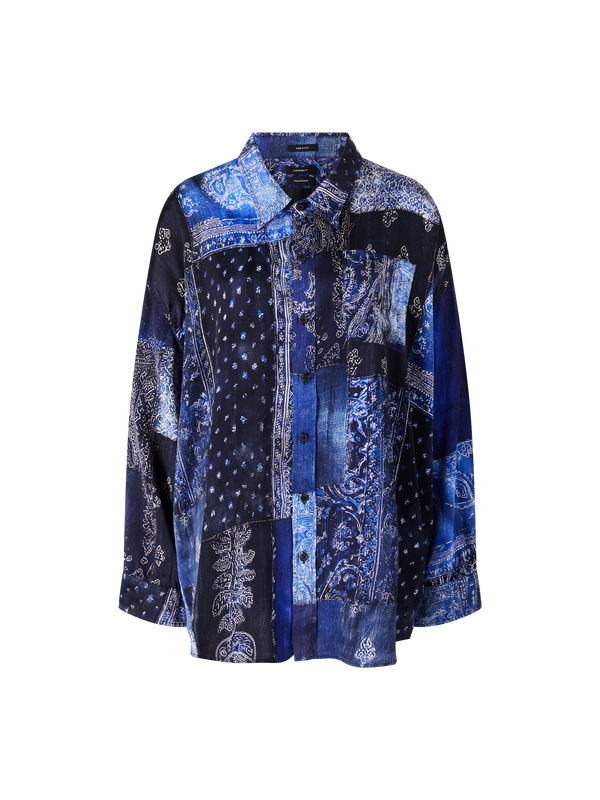 Hemd aus bedruckter Seide