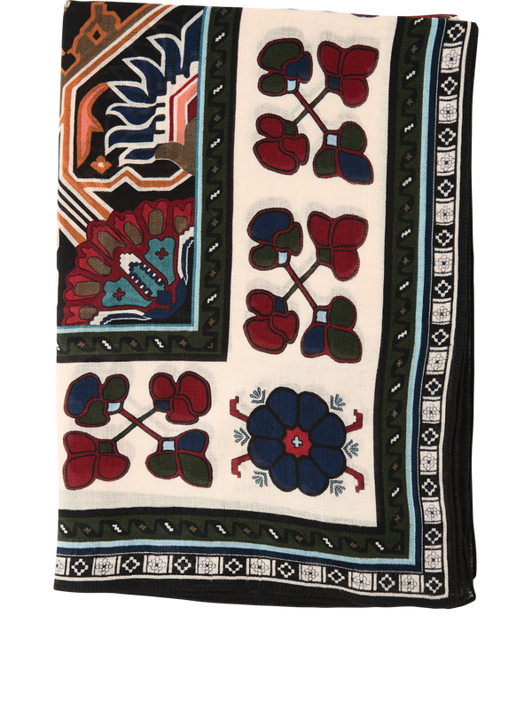 'Winter Blanket' wool scarf, multicoloured